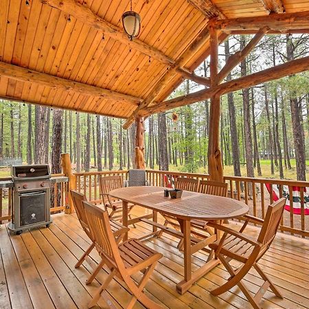 Lush Pinetop Retreat With Large Deck And Wooded Yard! Bagian luar foto