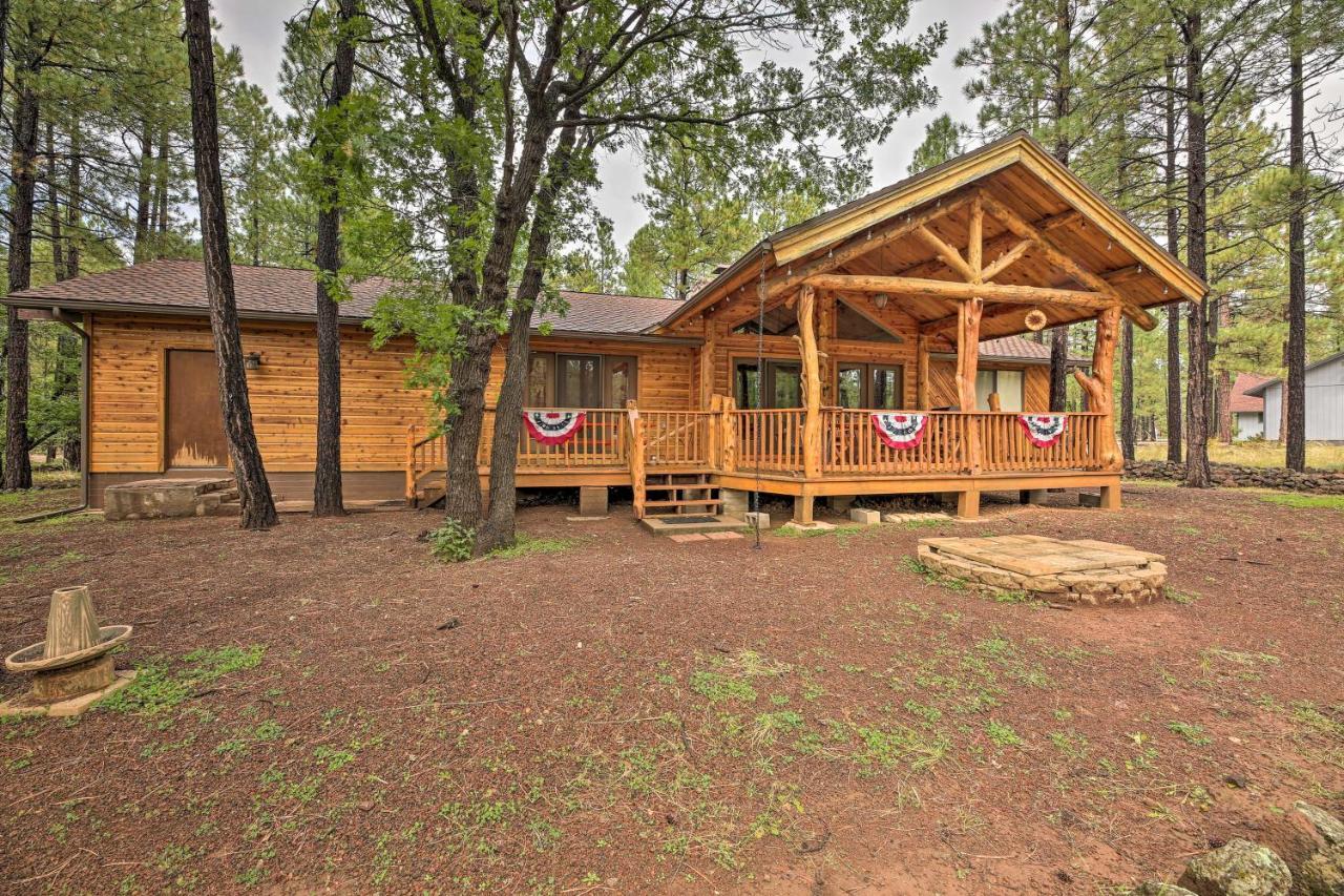 Lush Pinetop Retreat With Large Deck And Wooded Yard! Bagian luar foto